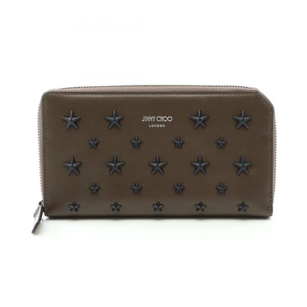 JIMMY CHOO CARNABY Leather Long Wallet